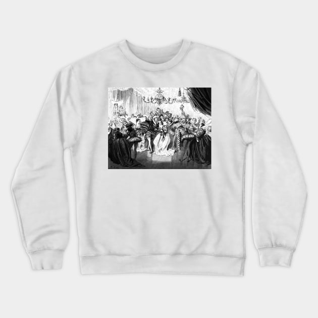 Cinderella at the Ball - Gustave Dore Crewneck Sweatshirt by forgottenbeauty